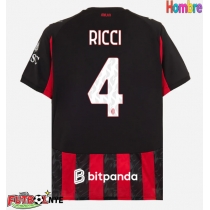 Camiseta AC Milan Samuele Ricci #4 Primera Equipación 2025-26 manga corta